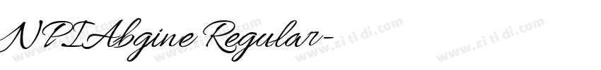 NPIAbgine Regular字体转换 NPIAbgine Regular字体转换
